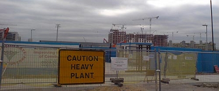 © Robert Rotifer Olympiadort in London, Baustelle